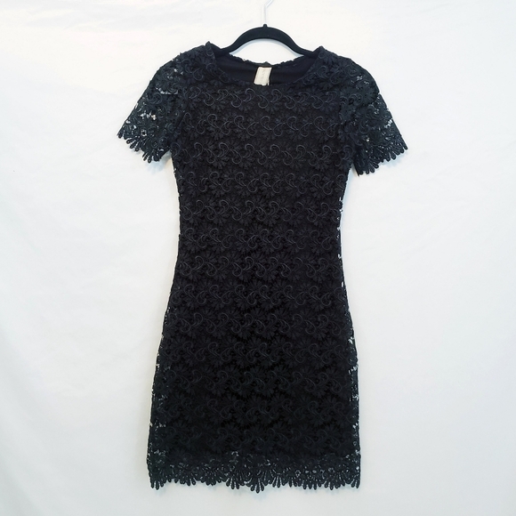 NWT Zara Collection Special Edition Crochet Lace Black LBD - Picture 1 of 11